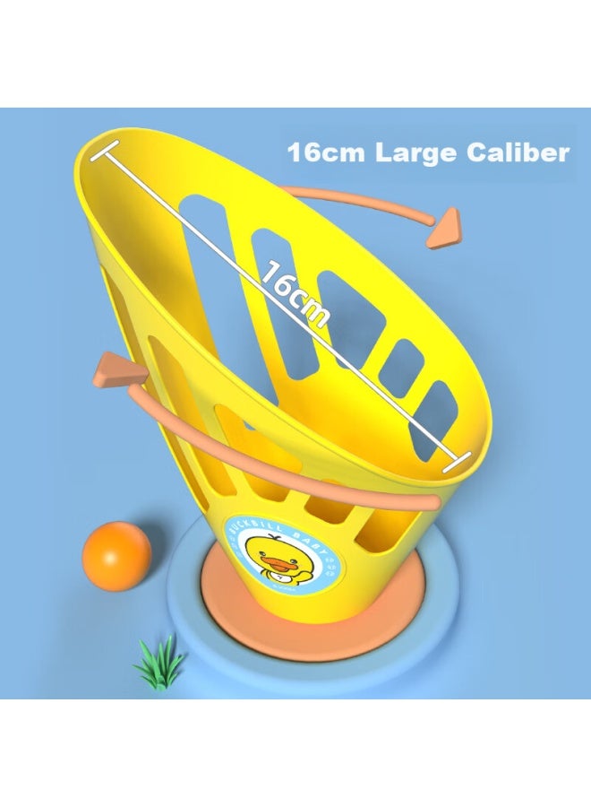 Xst Double-person Ejecting And Catching Ball, Yellow Duck Docking Ball, Baby Outdoor Parent-child Interactive Battle, Elastic Birthday Gift - Image 3