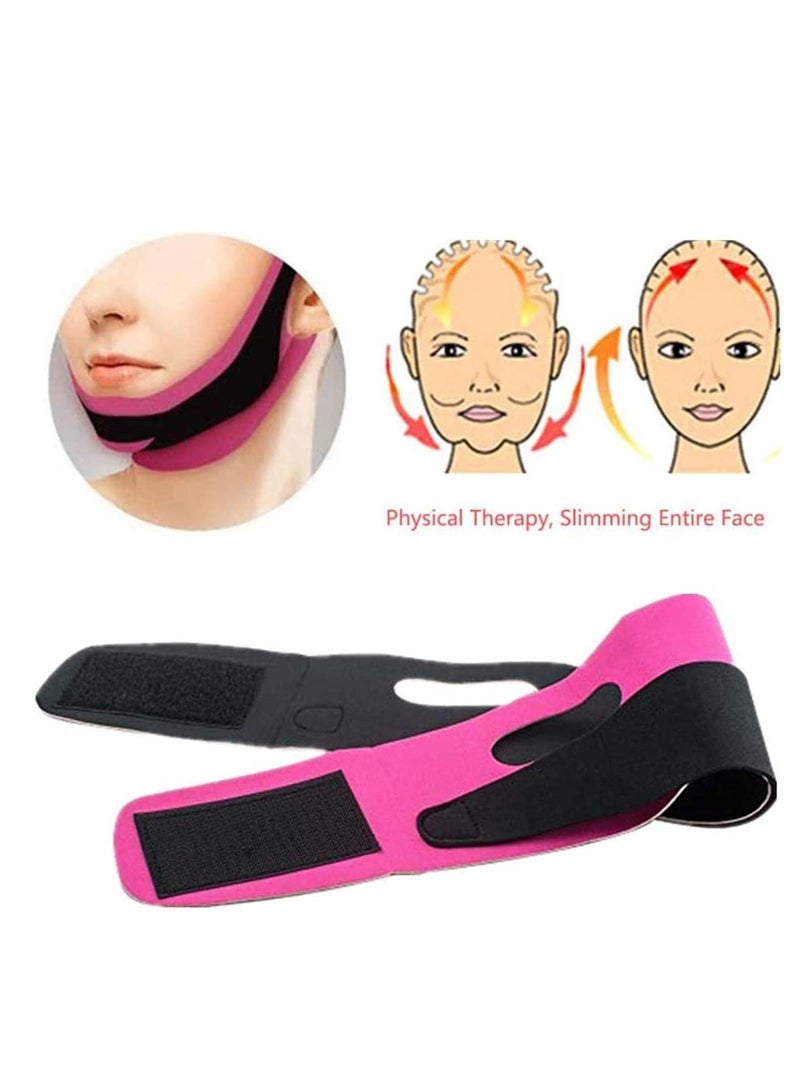 Zikra V mask double chin reducer lifting and slimming masks, Chin up Contour Lifting Firming Moisturizing Mask All Night,Silicone V-Line Lifting Patches - Image 2