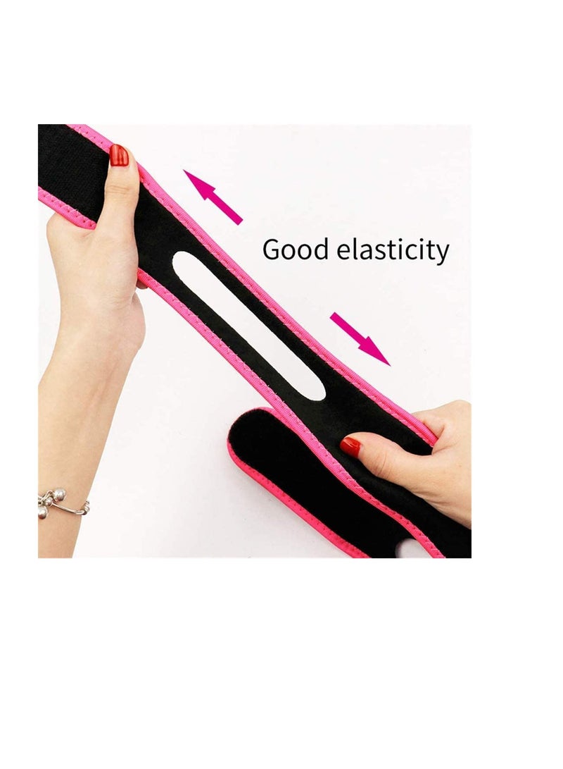 Zikra V mask double chin reducer lifting and slimming masks, Chin up Contour Lifting Firming Moisturizing Mask All Night,Silicone V-Line Lifting Patches - Image 3