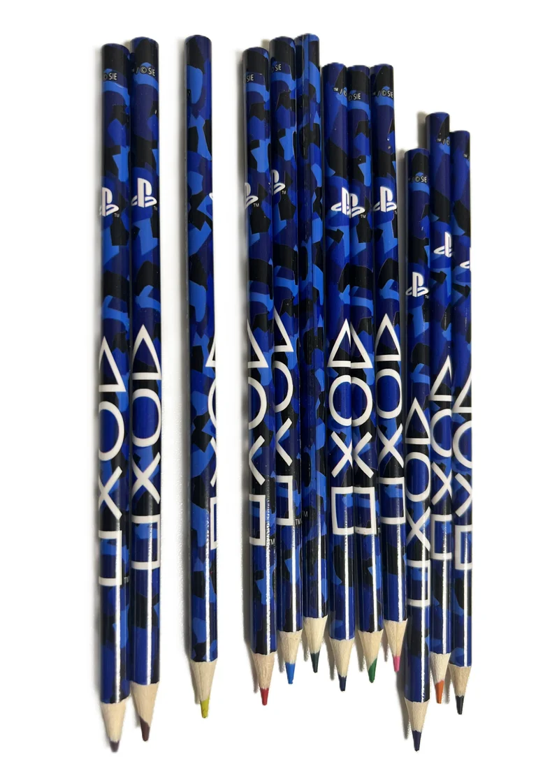 بلاي ستيشن Sony Playstation Play In Camo Coloring Pencil 12Pcs Set
