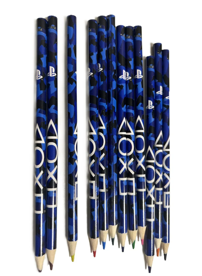 بلاي ستيشن Sony Playstation Play In Camo Coloring Pencil 12Pcs Set