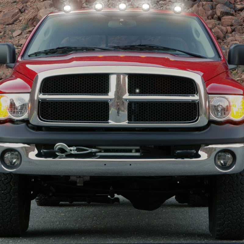 R&F Auto LED Cab Lights 5Pcs Smoked Cab Roof Marker Lights Compatible with Ram 1500 2500 3500 (2003-2018) Pickup Trucks Roof Running Lamps - Image 5