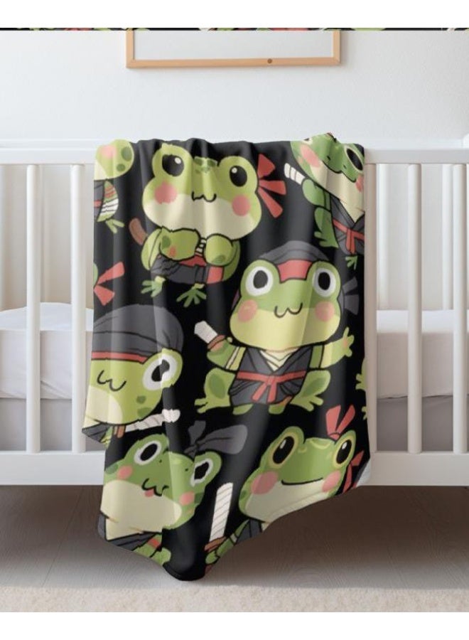 عام بطانية رقيقة من الفانيلا الكرتونية للأطفال والرضع (دافئة ومريحة، ومناسبة للنوم والألعاب) 70 سم * 100 سم - Image 2