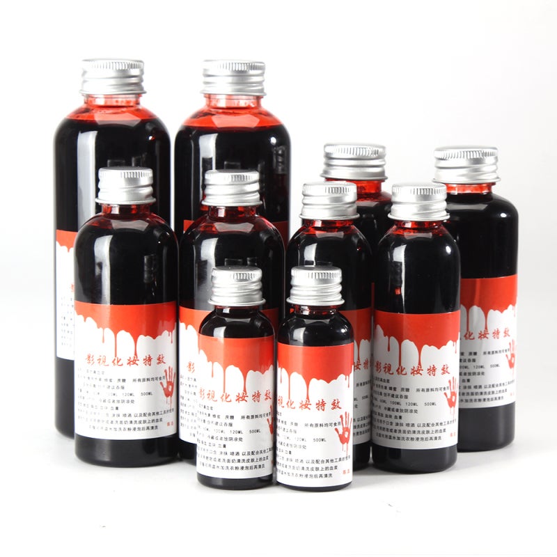 Fake Blood 100ml Safe Odor-Free Realistic Plasma - Edible Easy To Clean Cosplay Accessory for Halloween Costume Parties Film Theater Makeup Effects - Image 2