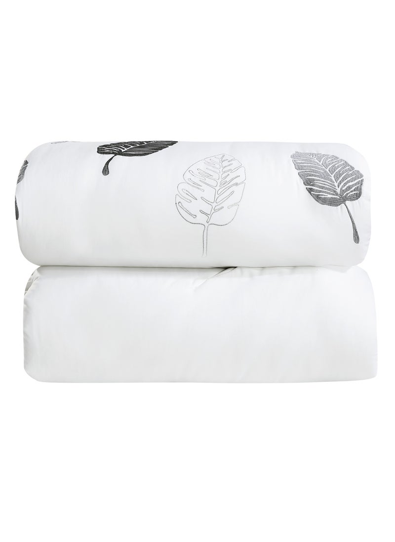 Hours - hours comforter set with soft silky fabric 100% cotton and a modern and distinctive pattern that satisfies all tastes 8 pieces king size - Image 1