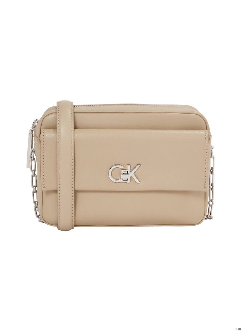 CALVIN KLEIN Women's Crossbody Camera Bag - Polyester Blend, Beige  - Image 2