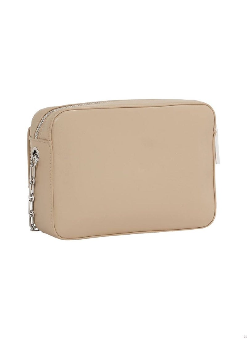 CALVIN KLEIN Women's Crossbody Camera Bag - Polyester Blend, Beige  - Image 4