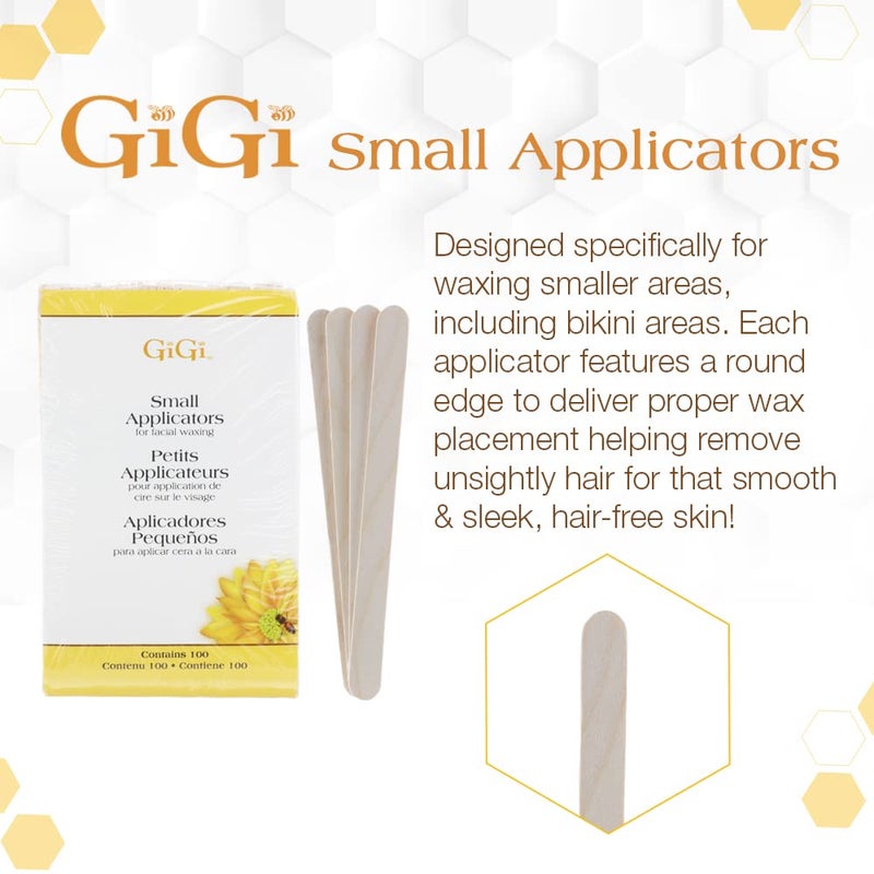 GiGi Wax Sticks for Hair Removal â€“ Small Wax Applicator Sticks, Wooden Waxing Stick for Facial Waxing, Upper Lip & Eyebrows, 1 Pack - Image 3