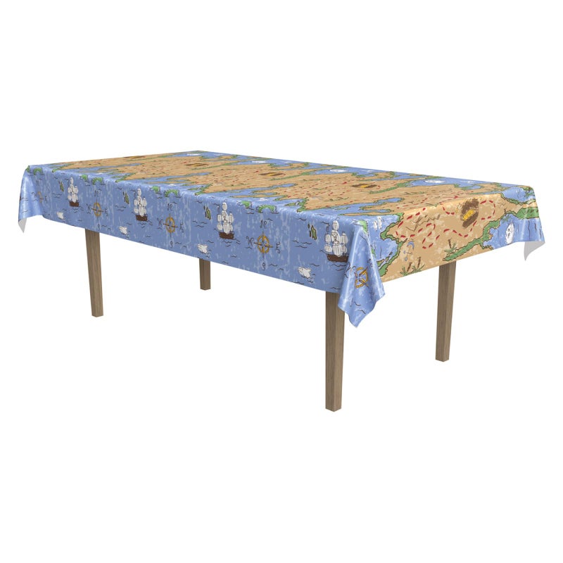 Beistle Treasure Map Plastic Rectangular Tablecover - Image 4