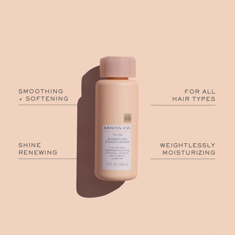 Kristin Ess Hair Signature Salon Sulfate Free Shampoo and Conditioner Set for Moisture, Frizz + Shine - Color Safe, Vegan, Paraben Free - Clarifying, Hydrating Damage Repair for Women - Pear Fragrance - Image 3