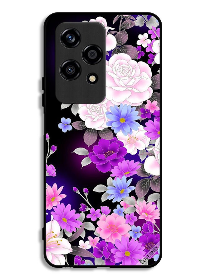 Covernex غطاء حماية لهاتف Honor 200 Lite 5G مزخرف بالزهور المختلطة - Image 1