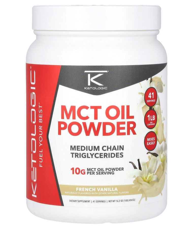 MCT Oil Powder French Vanilla 16.2 oz (454 g)