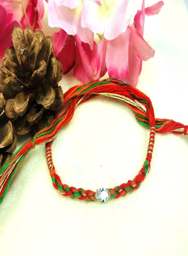 Evisha Tibetian Bhabhi Rakhi Lumba Chuda Hanging Rakhi For Brother And Bhabhi | Rakhi Combo-64-Kada 25 | rakhi || rakhi set || rakhi for brother || rakhi for brother and bhabhi - Image 2
