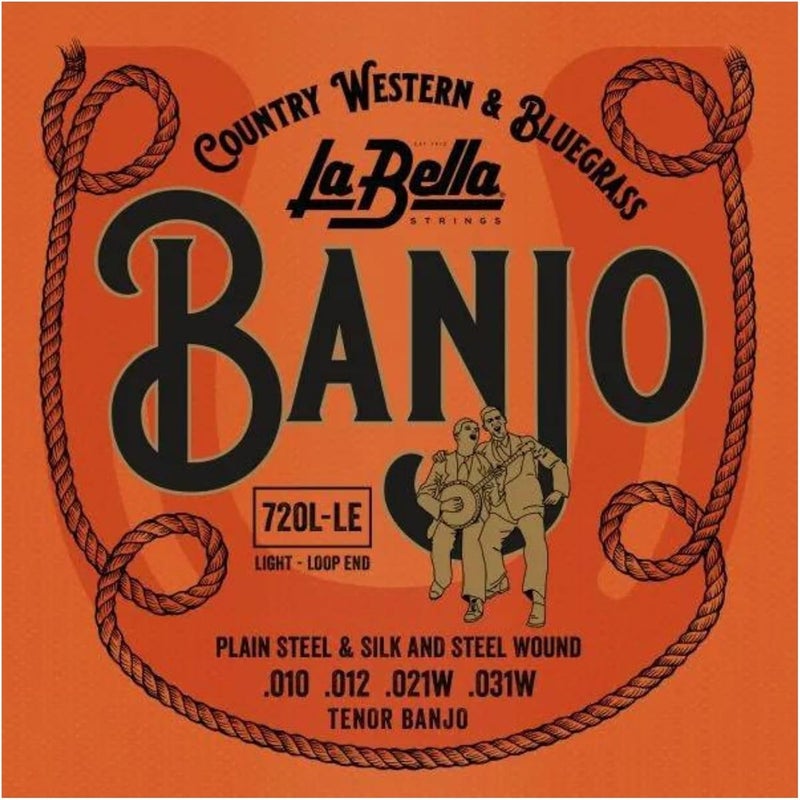 La Bella 720L-LE Light Loop-Ends Tenor Banjo String 10-31 - Image 2