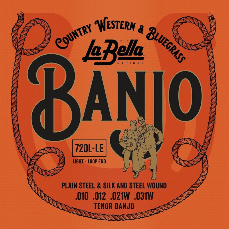 La Bella 720L-LE Light Loop-Ends Tenor Banjo String 10-31 - Image 1