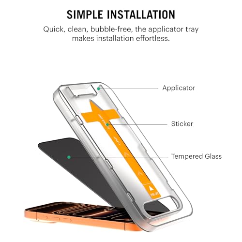 DailyObjects Sheath Privacy Screen Protector with Applicator Tray | Compatible with iPhone 17 Pro Max - Image 3