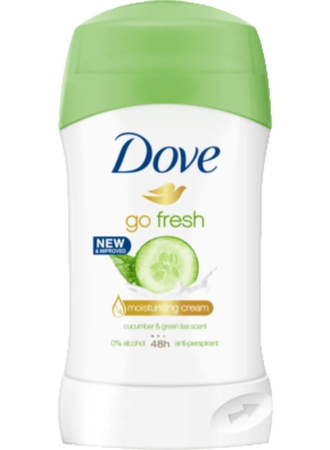 Dove Go Fresh Moisturising Cream Deodorant Stick with Cucumber And Green Tea 40g - Image 2