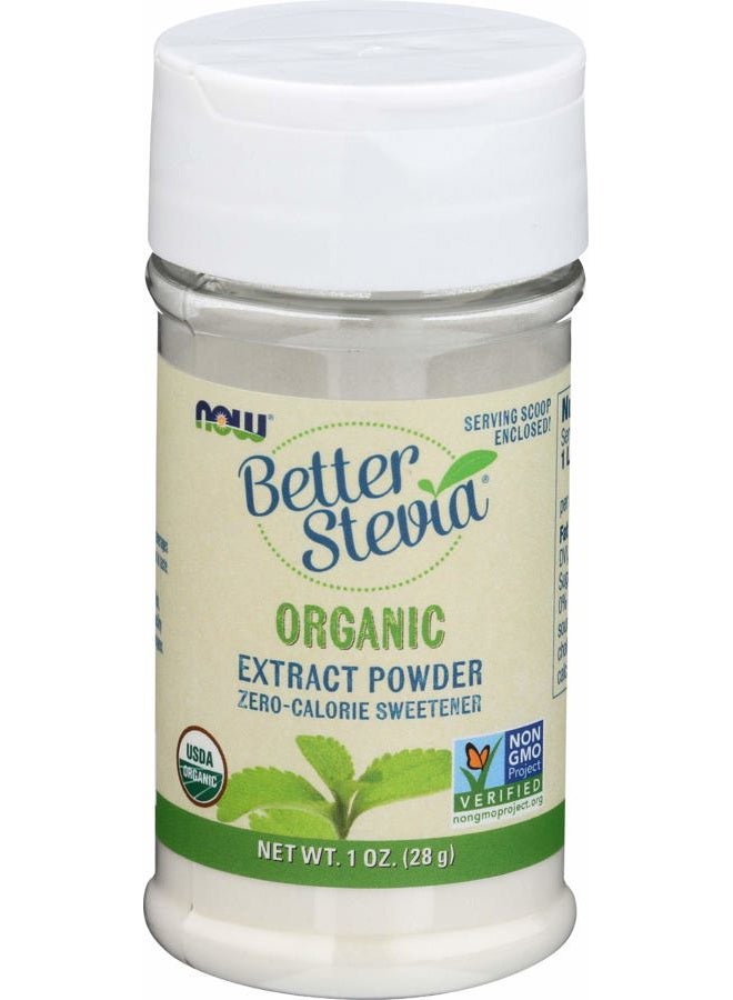 Now Foods, Certified Organic, Better Stevia, Extract Powder, 1 oz (28 g) - Image 1