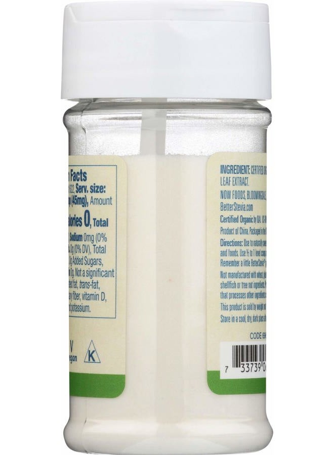 Now Foods, Certified Organic, Better Stevia, Extract Powder, 1 oz (28 g) - Image 2