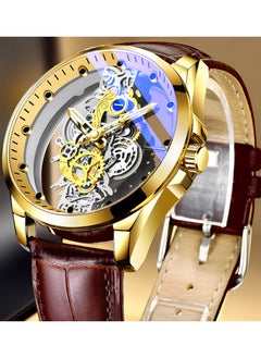 520 brown with gold surface [Double hollowing transparent]
