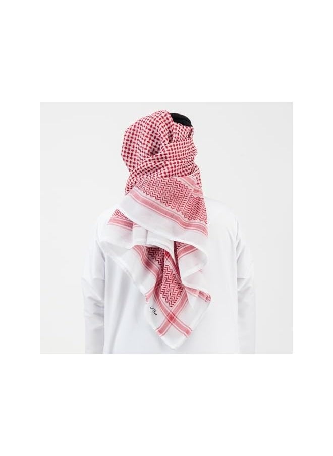 PROMASS Arab Style Shemagh Wrap, Keffiyeh Middle East Desert Scarf, Men’s Arabic Scarves, Neck & Face Headwear Arabian Costume Accessories Cultural Elegance Versatile Fashion  - Image 2