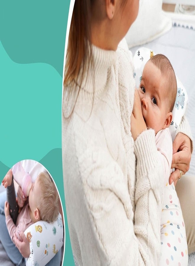 Rexez Arm Nursing Pillow for Travel Multicolour | Small Breastfeeding Support Pillow | Baby Feeding Arm Cushion | Nursing Muff Positioning Pillow for Newborns & Infants - Image 3