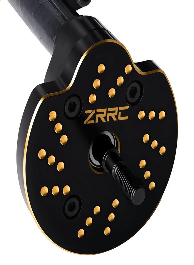 ZRRC Brass Portal Weights Covers Steering Knuckle Caps Housing Counterweight for Axial SCX10 III AXI03007 & Capra 1.9 UTB AXI03004 1/10 RC Rock Crawler Weight Hangers (Black Gold) - Image 3