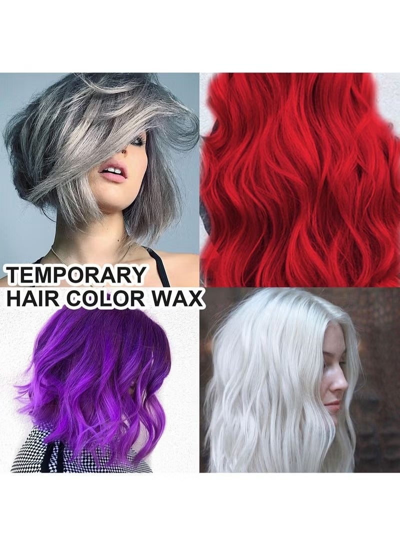 EELHOE Hair Color Wax Long Lasting Fluffy Easy to Apply Natural Temporary Hair Dye Styling Cream Washable Instant Hair Color Hairstyle DIY Wax Great for Parties Cosplay and Fashion Events 30ml - Image 3