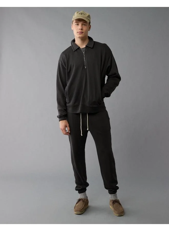 امريكان ايجل AE Quarter-Zip Polo Collar Sweatshirt