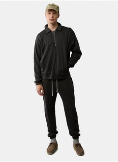 American Eagle AE Quarter-Zip Polo Collar Sweatshirt  - Image 1