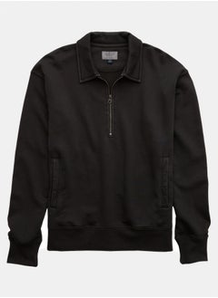 American Eagle AE Quarter-Zip Polo Collar Sweatshirt  - Image 4