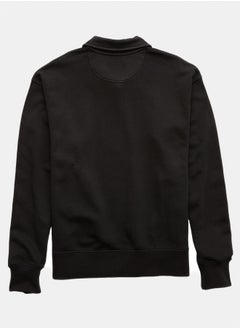 American Eagle AE Quarter-Zip Polo Collar Sweatshirt  - Image 5
