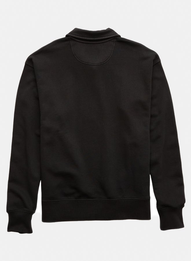 American Eagle AE Quarter-Zip Polo Collar Sweatshirt  - Image 5