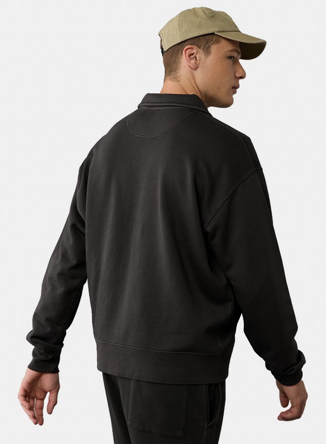 American Eagle AE Quarter-Zip Polo Collar Sweatshirt  - Image 2