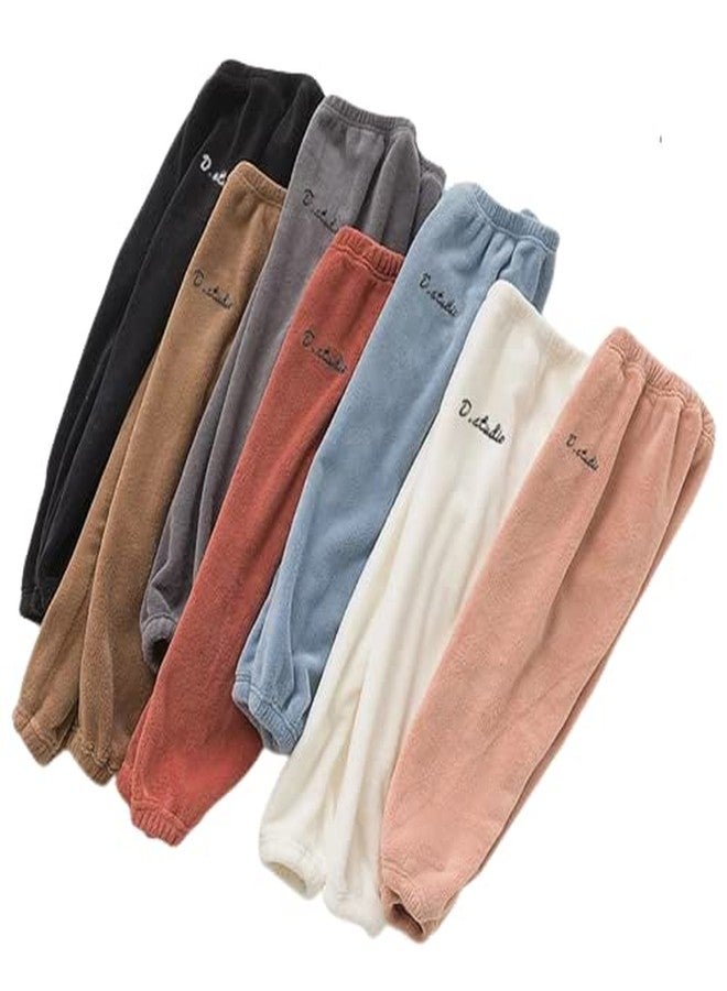 SHAPERX Baby Boys and Girls Regular Fit Cotton Fleece Track Pants for Kids Pajama Leggings for Regular Jogger Bottom Multi Color Pack of 1 (3-5 YEAR) - Image 4