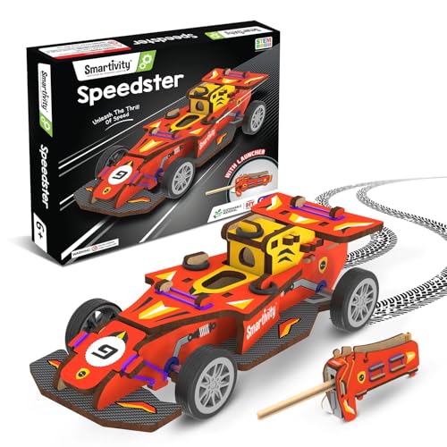 Smartivity DIY Speed CAR Toy for Kids Ages 612 Build Your Own Formula Racing Car with Launcher Birthday Gift for Boys and Girls STEM Learning Car Toys for 6789101112 Years - Image 1