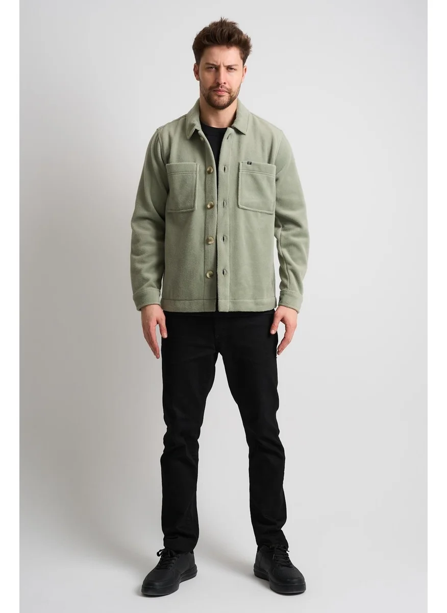 Alexander Gardi Alexandergardi Shirt Collar Buttoned Pocket Detailed Men's Jacket