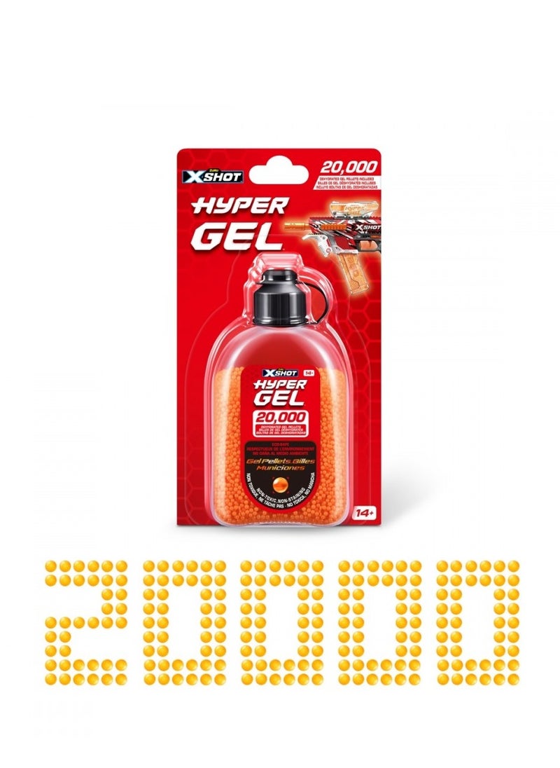 ZURU XSHOT HYPER GEL GELLET REFILL (20000 PCS) COLOR ASSORTMENT