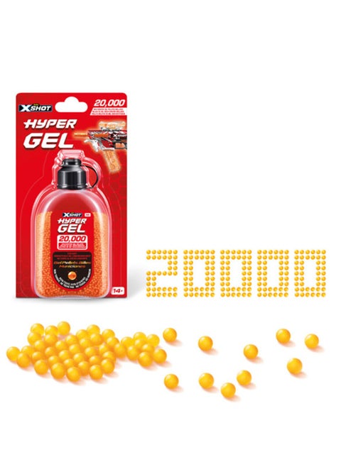 ZURU XSHOT HYPER GEL GELLET REFILL (20000 PCS) COLOR ASSORTMENT