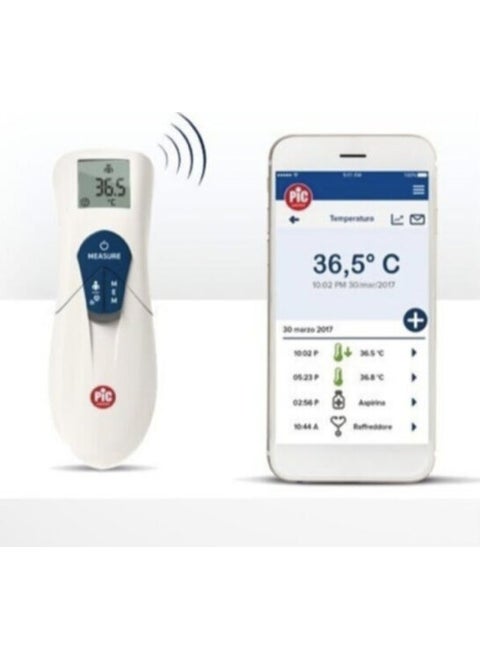 Pic ThermoDiary Head Non Contact Infrared Thermometer Bluetooth 3in1