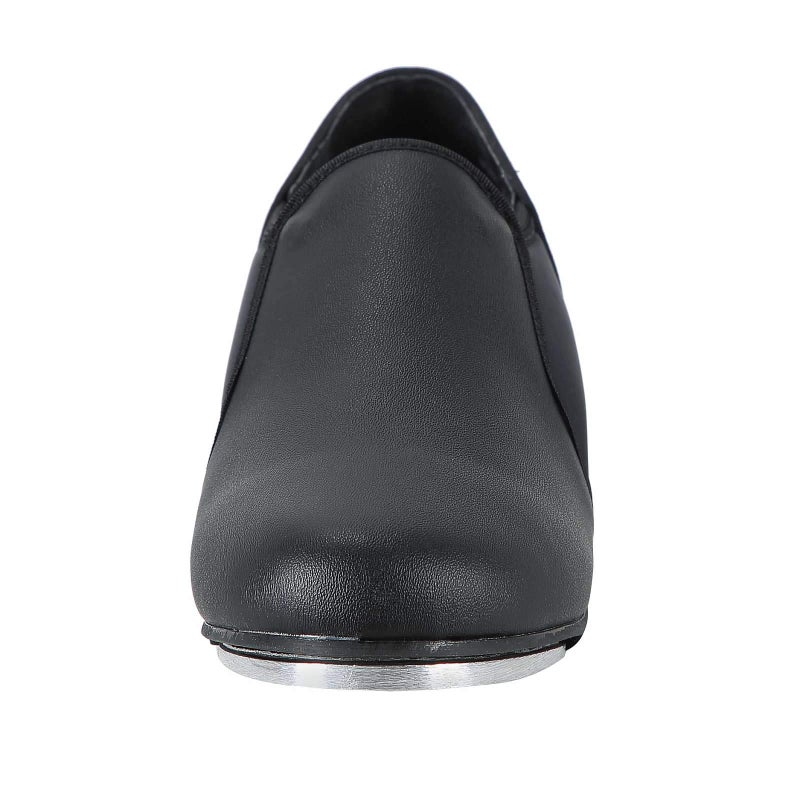 Linodes Unisex PU Leather Slip On Tap Shoe Dance Shoes for Women and Men's Dance Shoes-Black-4.5M - Image 3