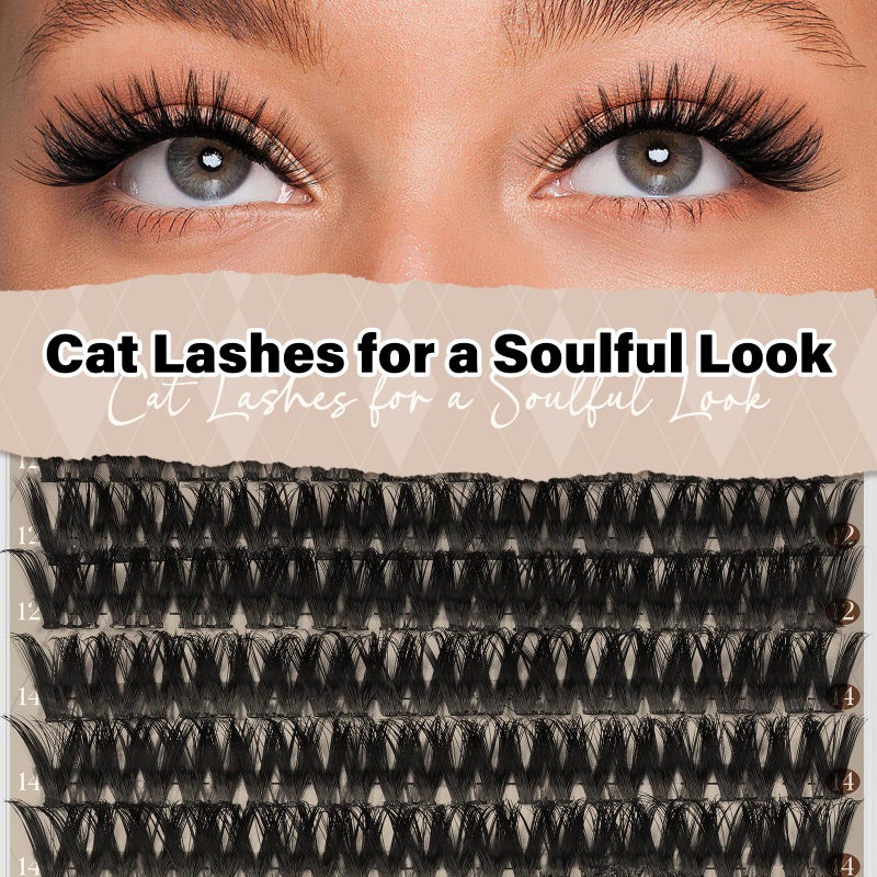 JMS&JMS Flaunt Lash Clusters Kit Flora Lash Extension Kit CC Curl Individual Lashes Eyelash Extension Kit with Lash Bond and Seal, Lash Remover, Lash Tweezers at Home (Flora-8-18mix) - Image 5
