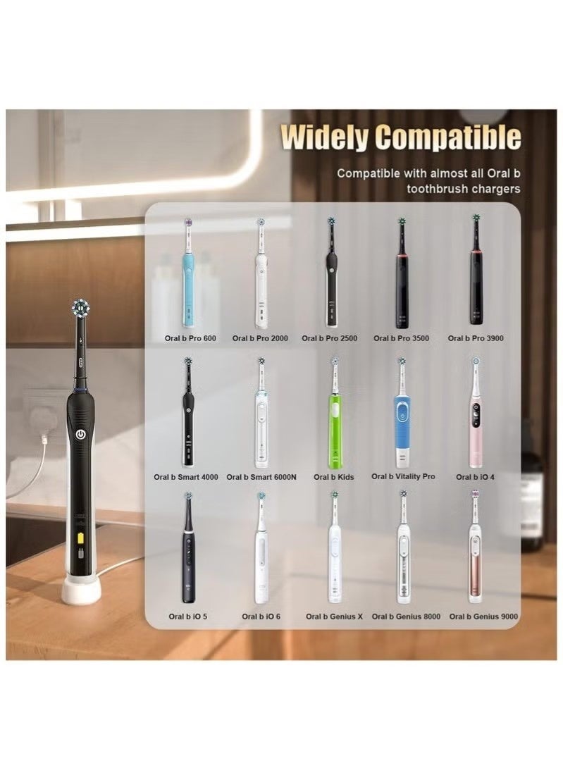 For Oral B Electric Toothbrush Charger Type 3757 Chargers for Oral B Pro 1 650 Pro 2 2500 Pro 3 3500 Smart 4 6 iO 4 5 6 Kids Vitality Genius X 8000 Toothbrushes Charging Adapter UK Plug - Image 2