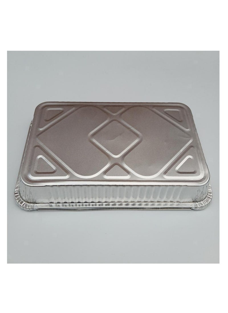 Generic - Aluminium Foil Container with Lid - 650 ml, Pack of (50) - Image 1