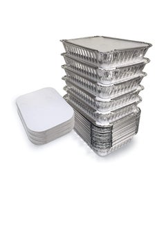 Aluminium Foil Container with Lid - 650 ml, Pack of (50)