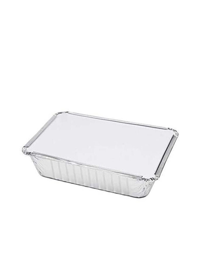 Generic - Aluminium Foil Container with Lid - 650 ml, Pack of (50) - Image 1