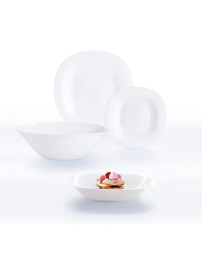 Luminarc Carine Dessert Plate,6Pc Set White Made In France - Image 2