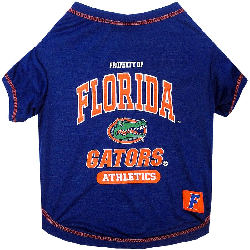 Pets First Collegiate Florida Gators Dog T-Shirt, X-Large. - Licensed Shirt for Pets Team Colored with Team Logos.- Premium Stretchable Materials for The Comfrot of Your Dog & Cat.