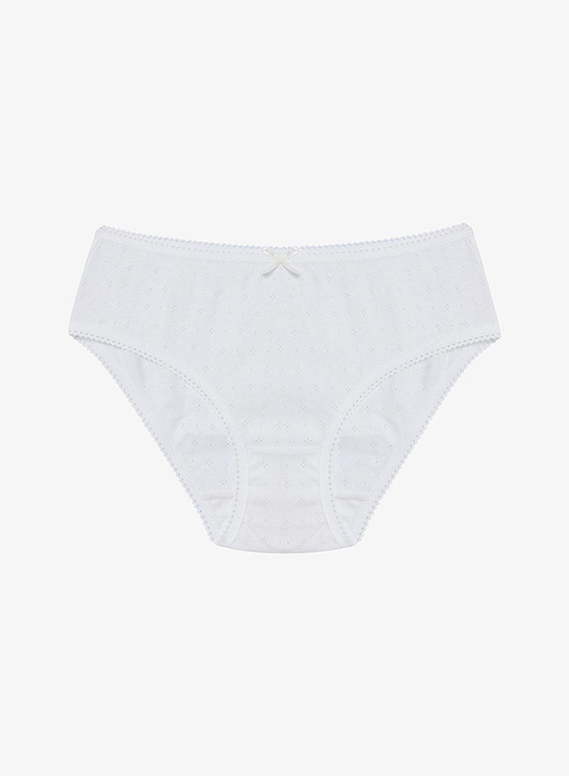Penti Girl's Cotton Everyday Pointelle 3-pack Brief - Mix - Image 3