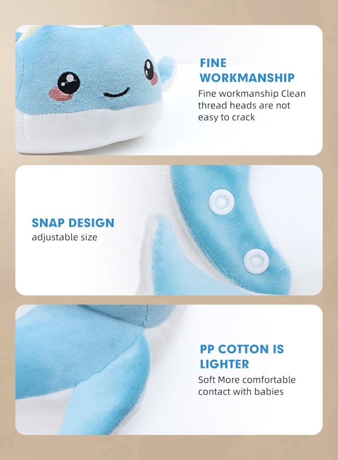 سوفت تاتش وسادة الرضاعة الطبيعية للطفل، حامل زجاجة الطفل، وسادة تغذية لحديثي الولادة، وسادة دعم الرضاعة المحمولة، حامل زجاجة الطفل مع حزام خصر قابل للتعديل (أزرق) - Image 5